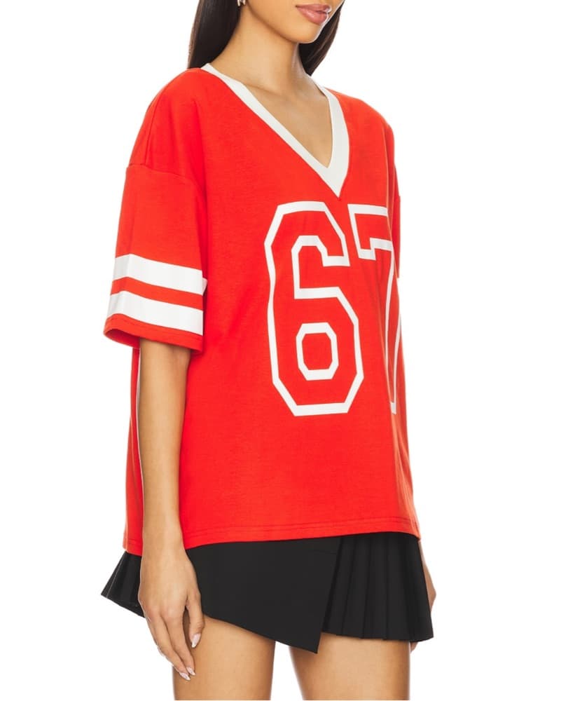 Superdown Oversized Red Jersey - Image 2