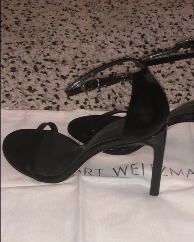 Stuart Weirzman Nudistsong Heel in Black - Image 2