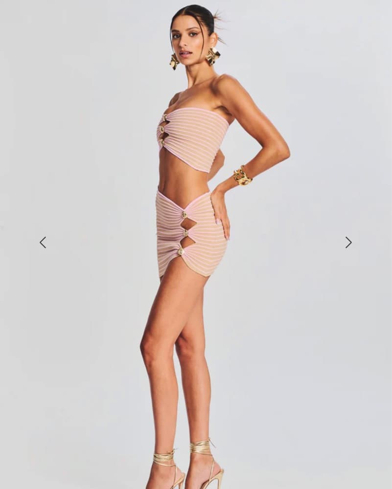 Retrofete Tube Top & Mini Skirt Set - Image 3