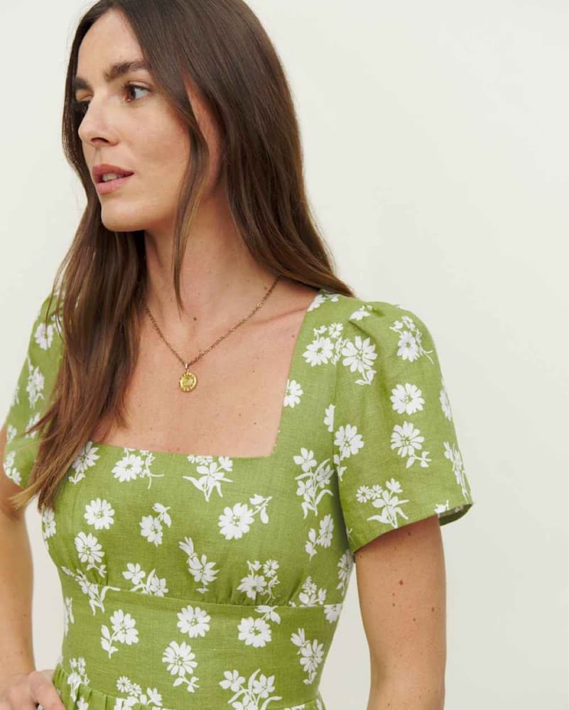 Reformation Pacome Linen Dress - Image 3