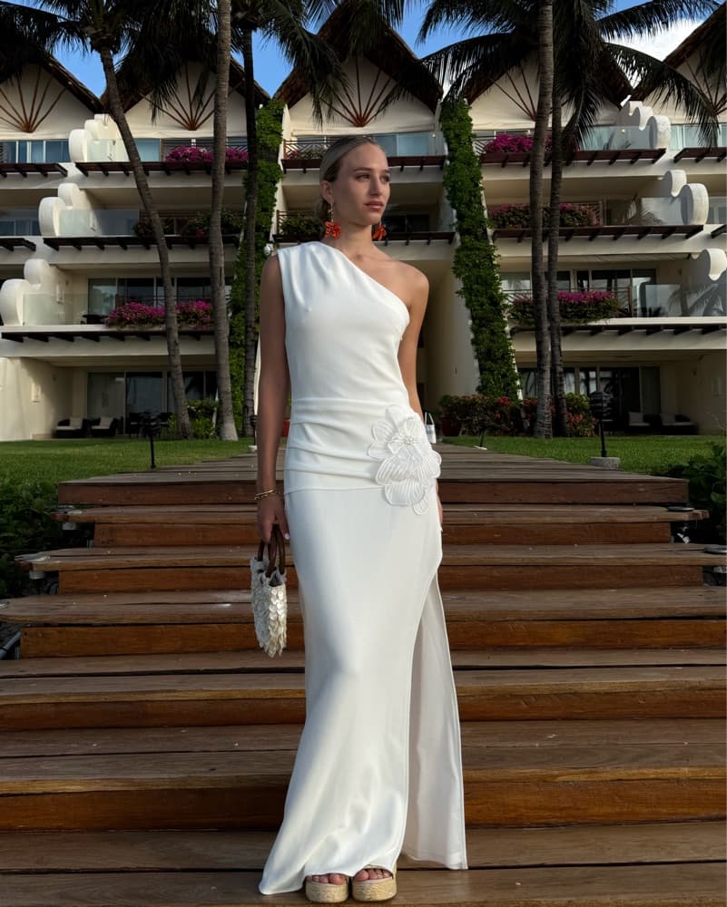 Janelle One Shoulder Gown - Image 4