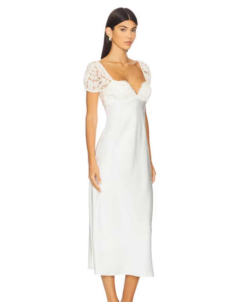 Revolve LPA White Midi Dress - Image 2