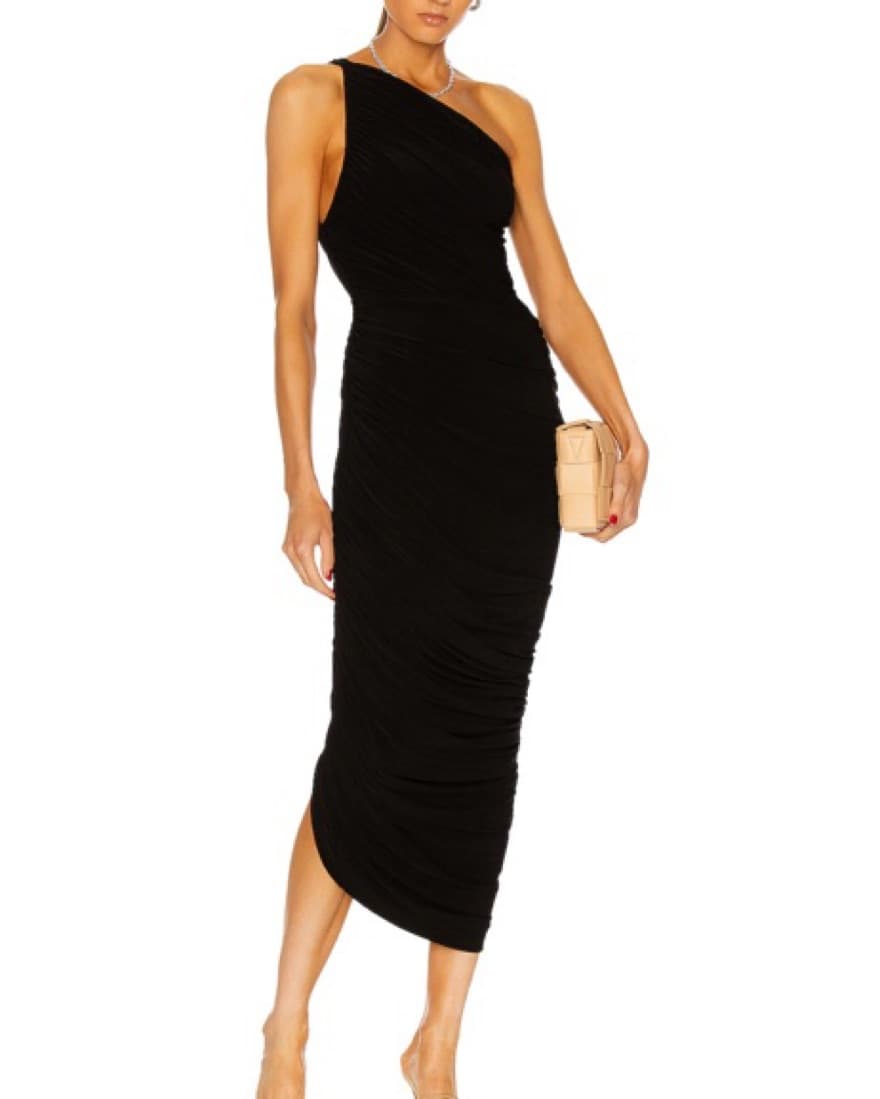 Norma Kamali Diana Dress Black Size XS - Image 3
