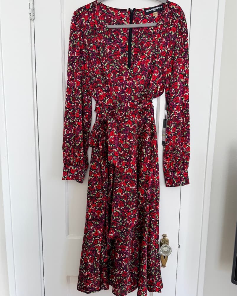 Karl Lagerfeld Floral Wrap Dress NWT - Image 1