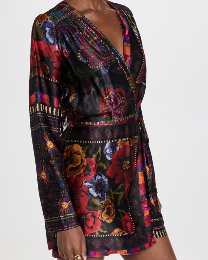 Farm Rio Mini Wrap Dress.  - Image 4
