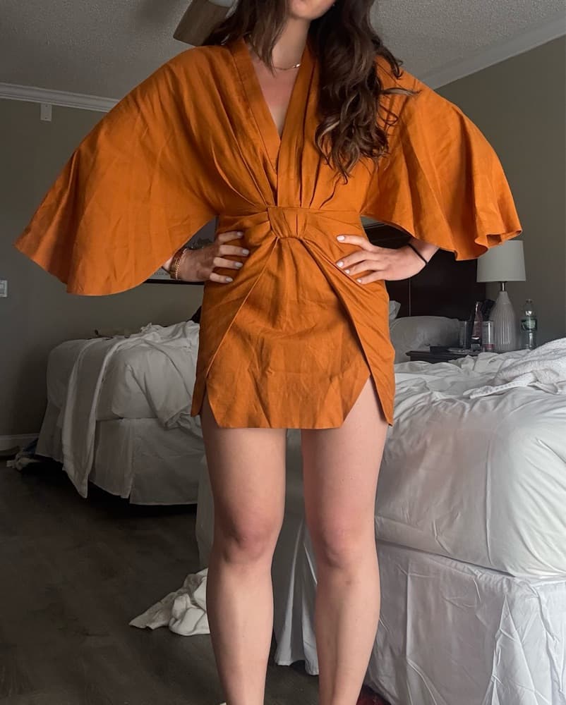 Significant Other Mini Linen Dress - Image 1