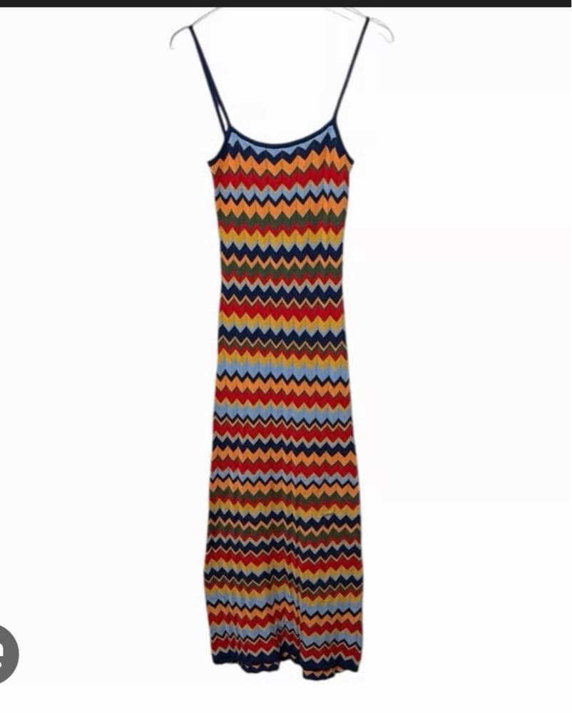Vrg Grl Vibrant Chevron Midi Dress - Image 2