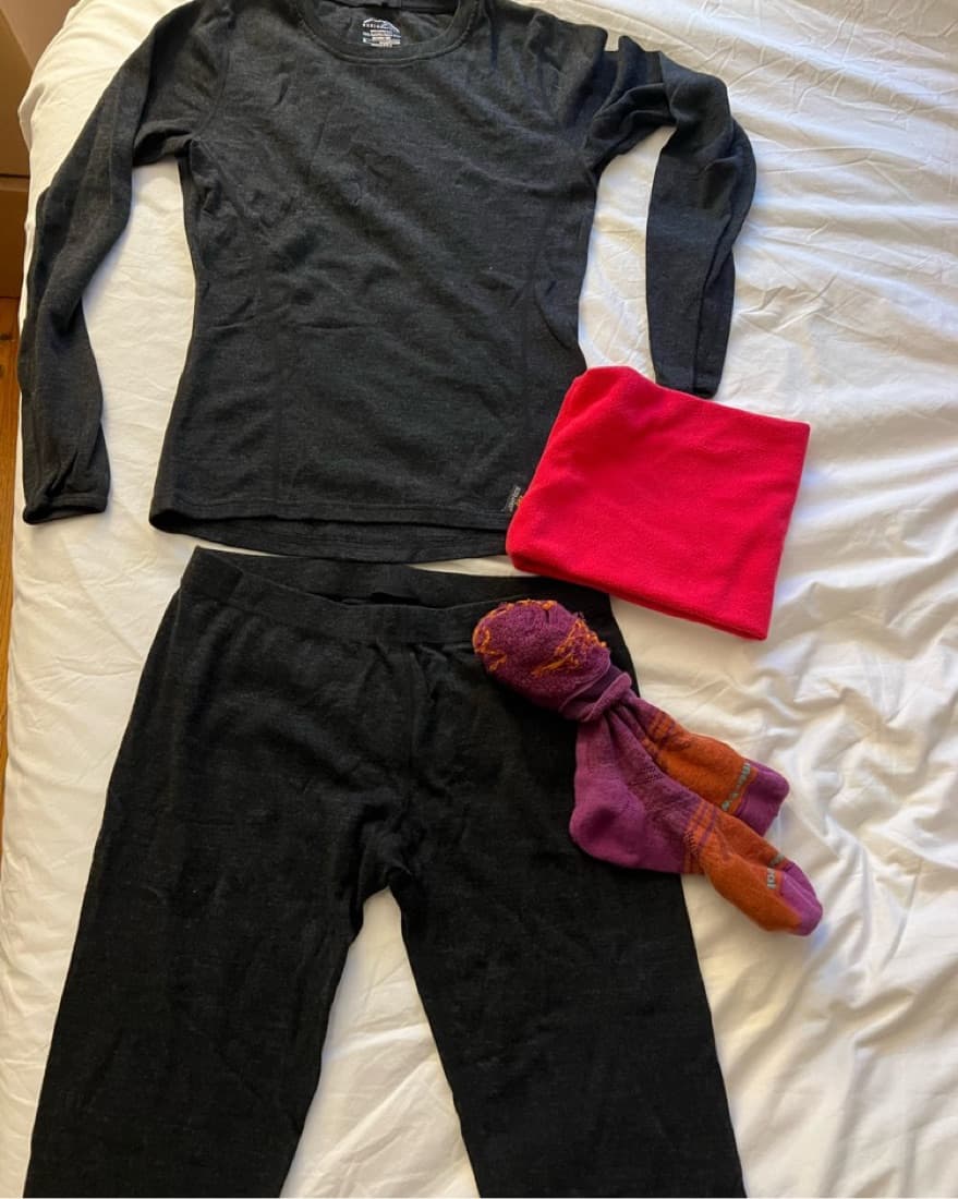 Ski Base Layer With Socks/Neck Guard - Image 3
