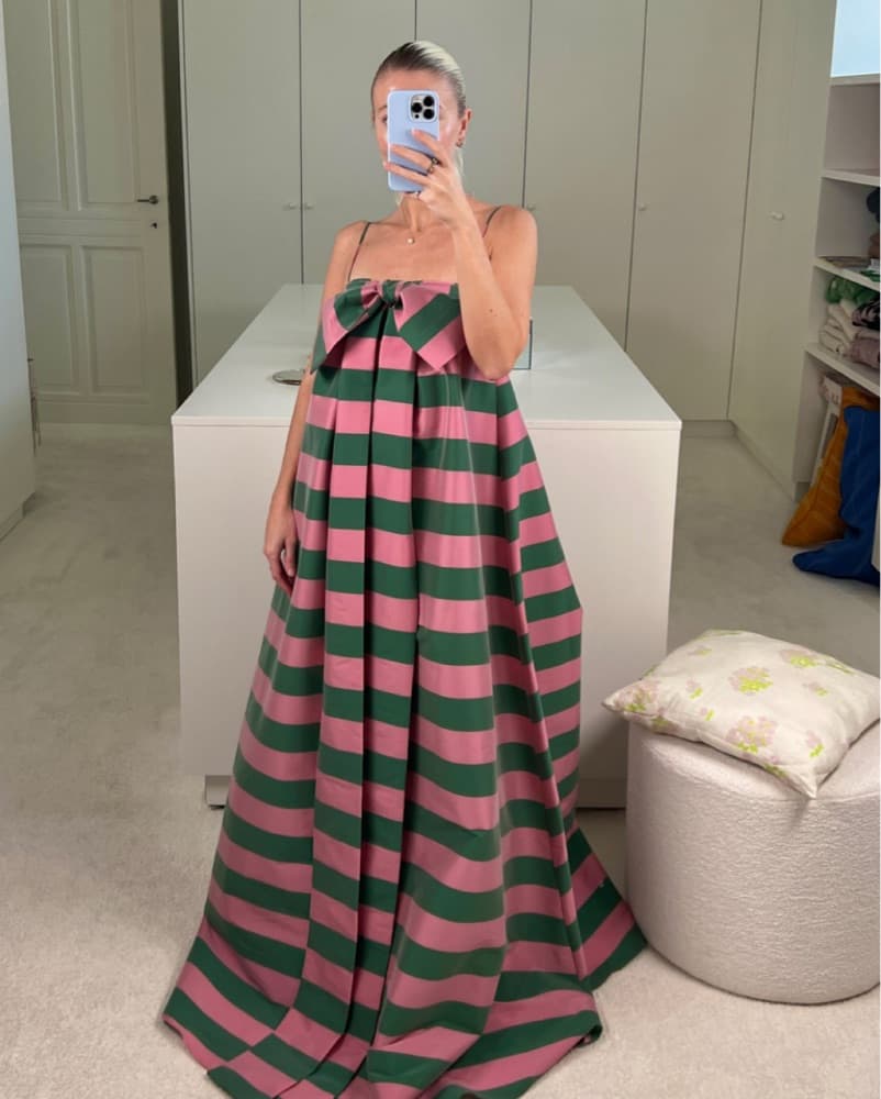 Striped Bernadette Estelle Dress - Image 2