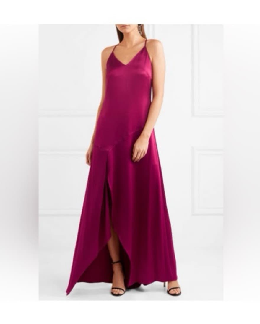 Pink Long Slip Dress - Halston Heritage - Image 1