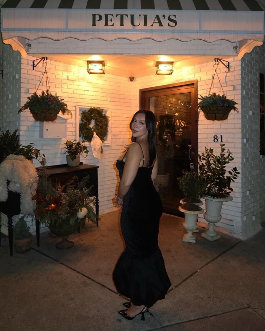 Dahlia Midi Dress in Black - Image 1
