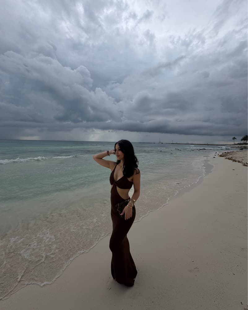 BABYBOO Knit Cutout Maxi Dress - Image 2