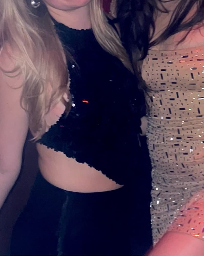Edikted Sequin Backless Halter Top  - Image 3