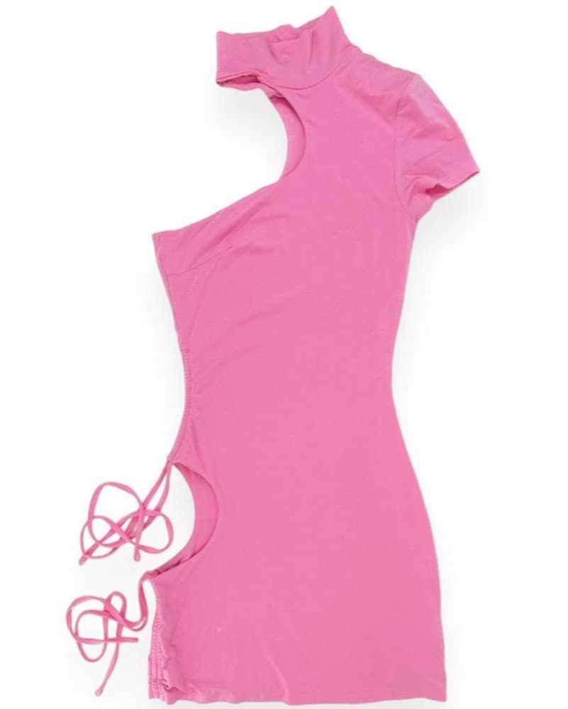 I.AM.GIA Lara Pink Cutout Mini Dress - Image 4