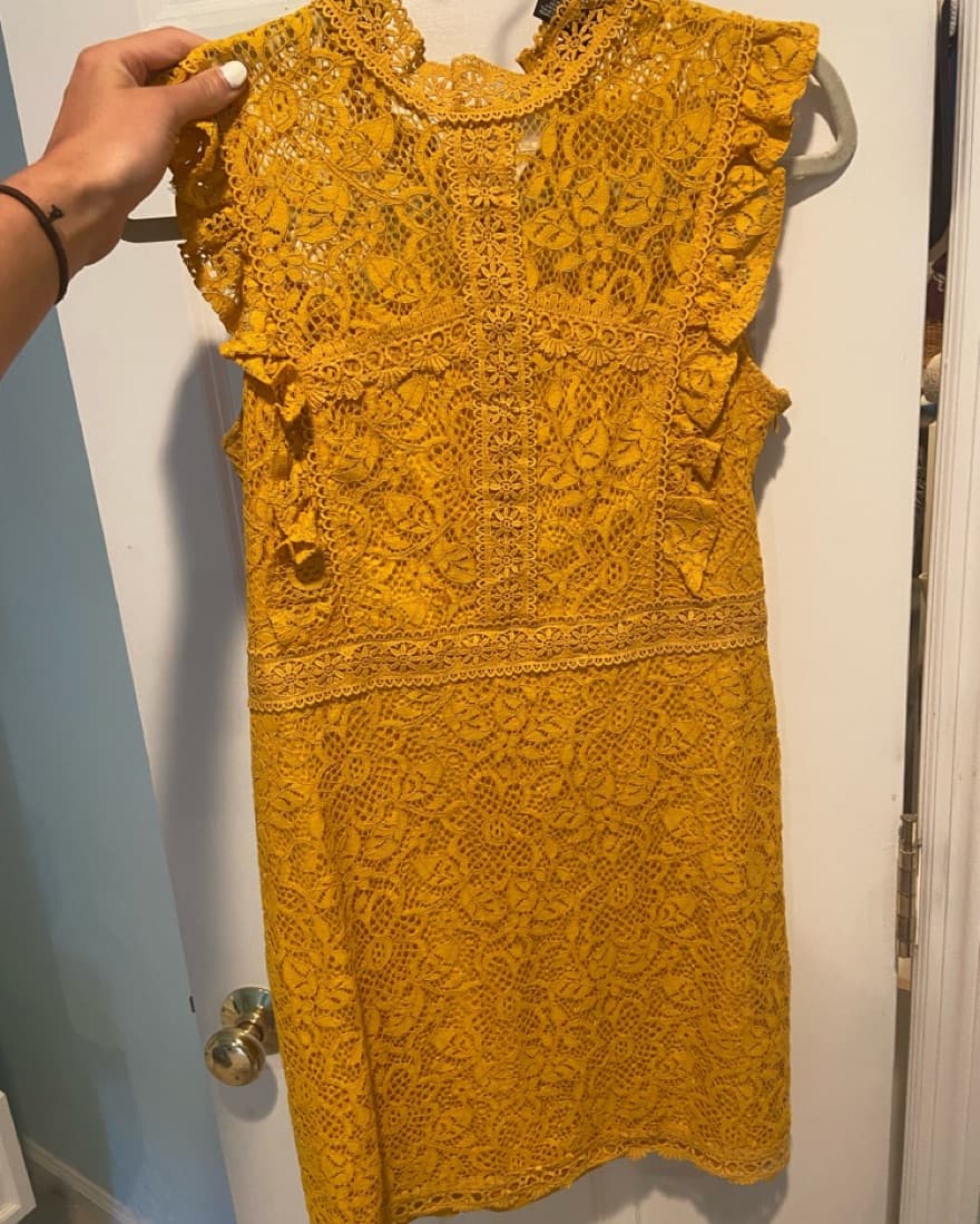 Aqua Yellow Short Dress - Image 4
