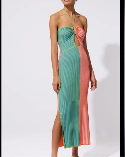 Solid & Striped Halter Dress - Image 1