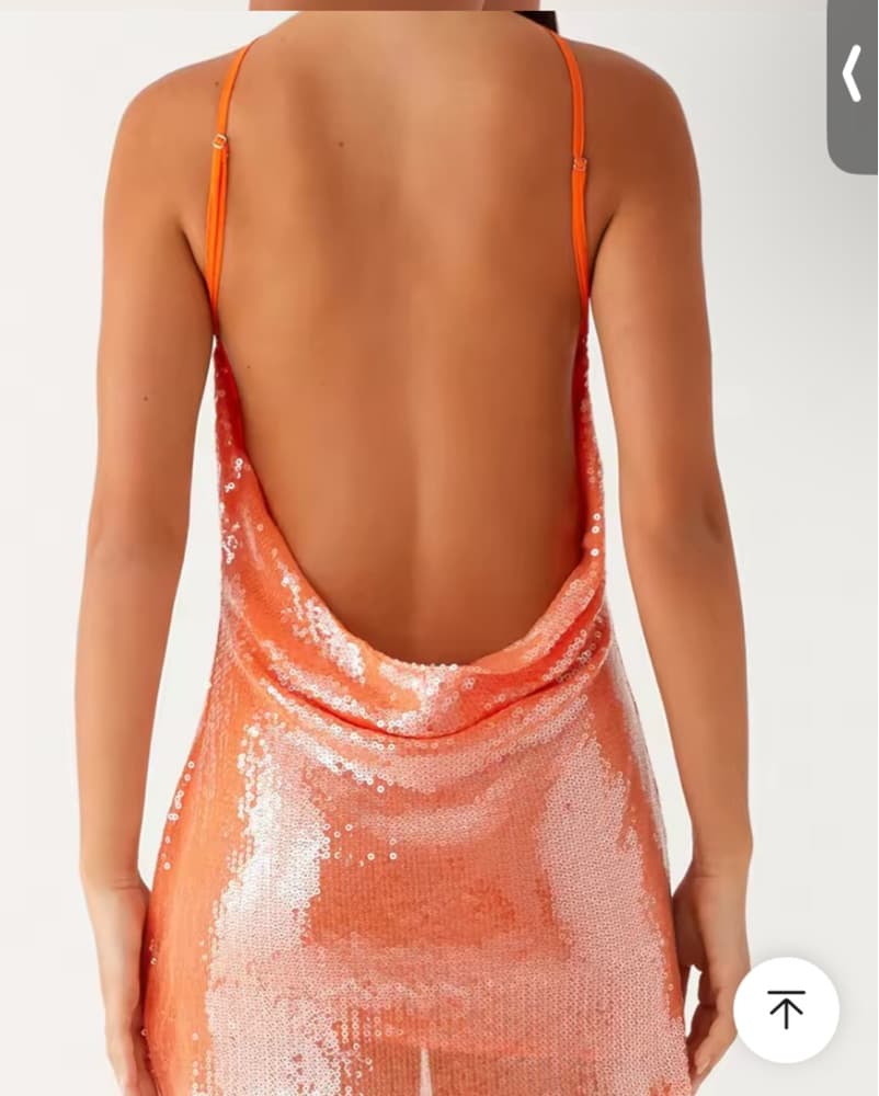Sequined Halter Mini Dress - Image 3