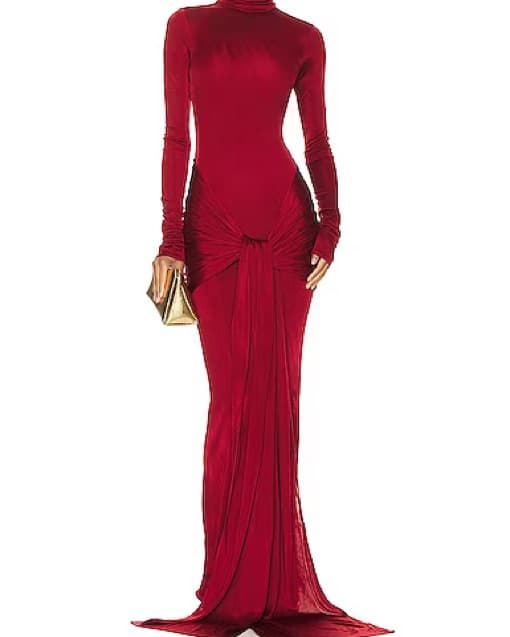 Helsa Jersey Sarong Maxi Dress - Image 1