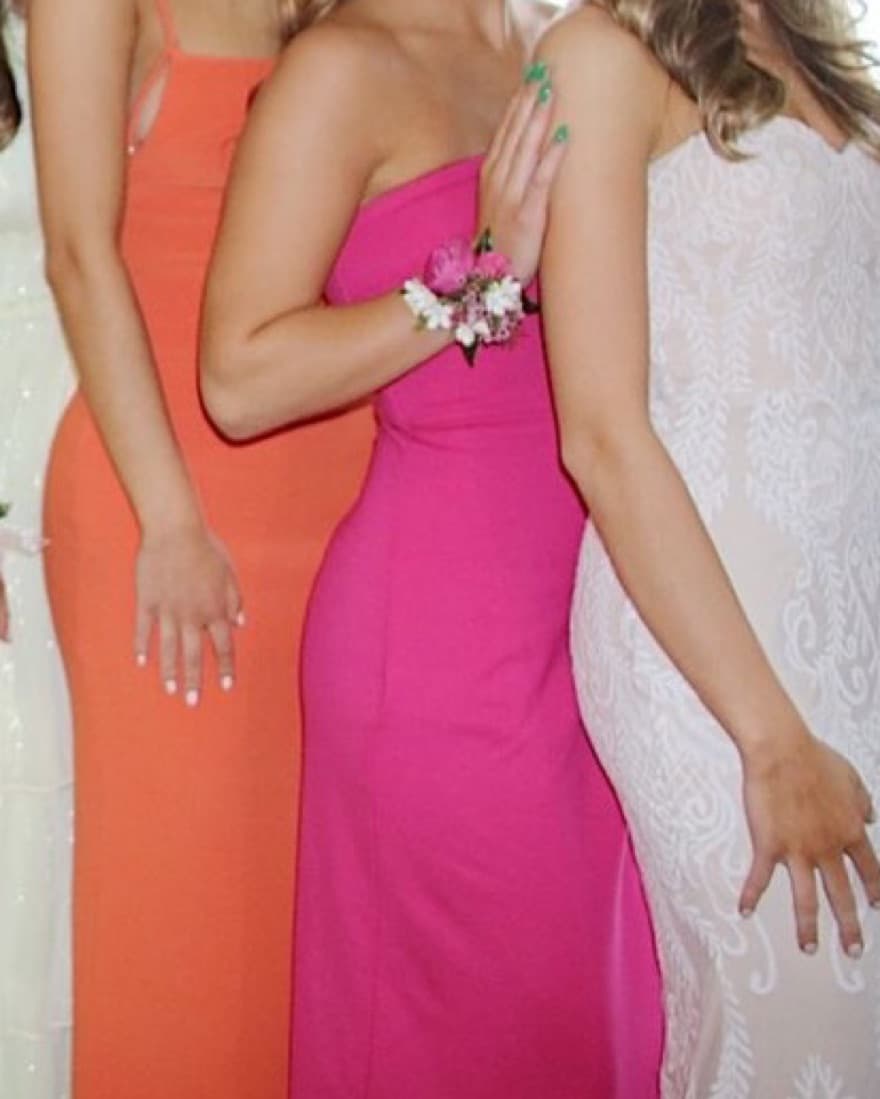 NBD Lucilda Dress In Hot Pink - Image 1