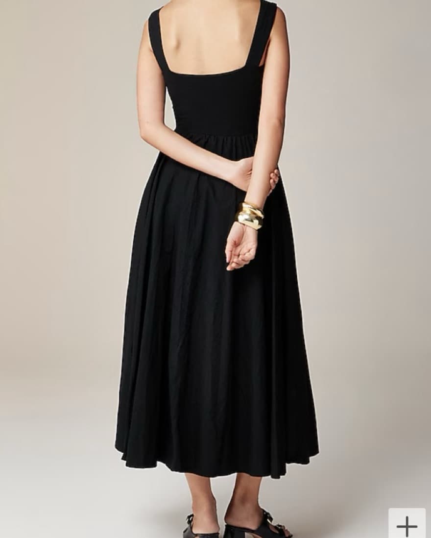 J. Crew Sweetheart Tank Dress, Black - Image 3