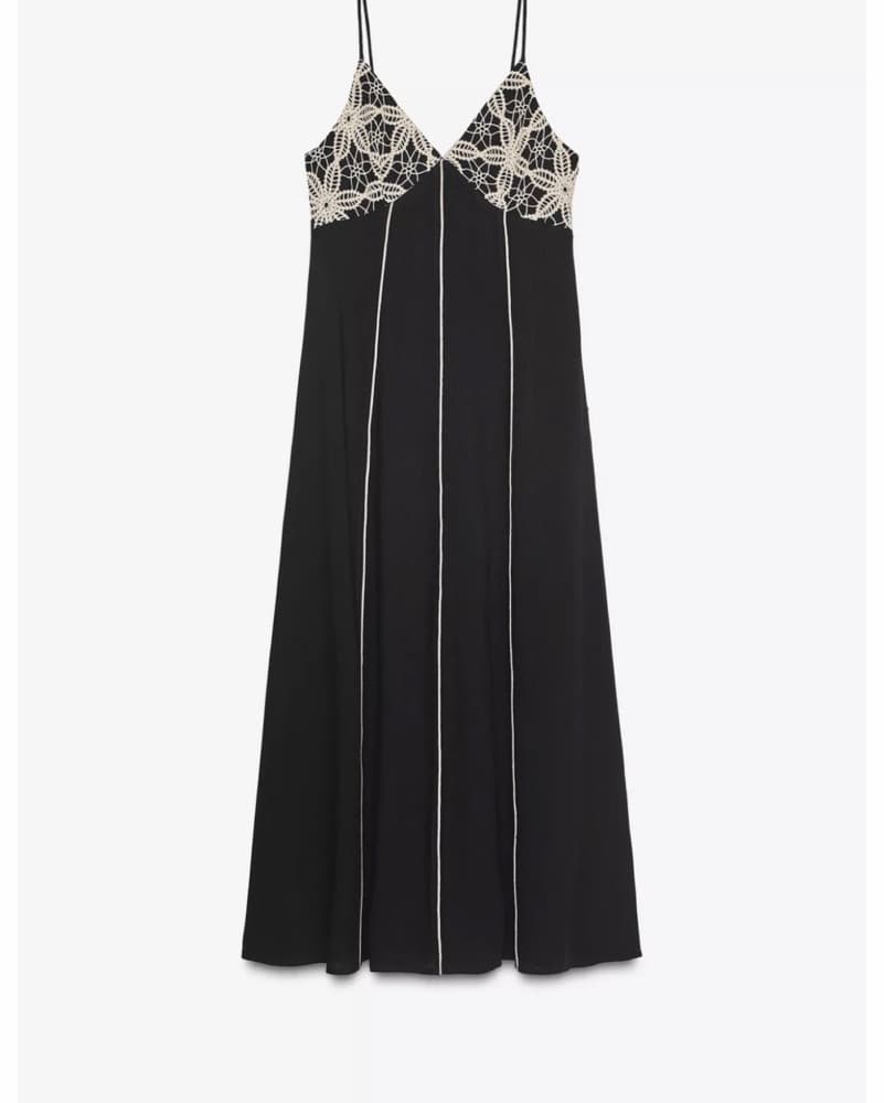 Black maxi linen dress - Image 5