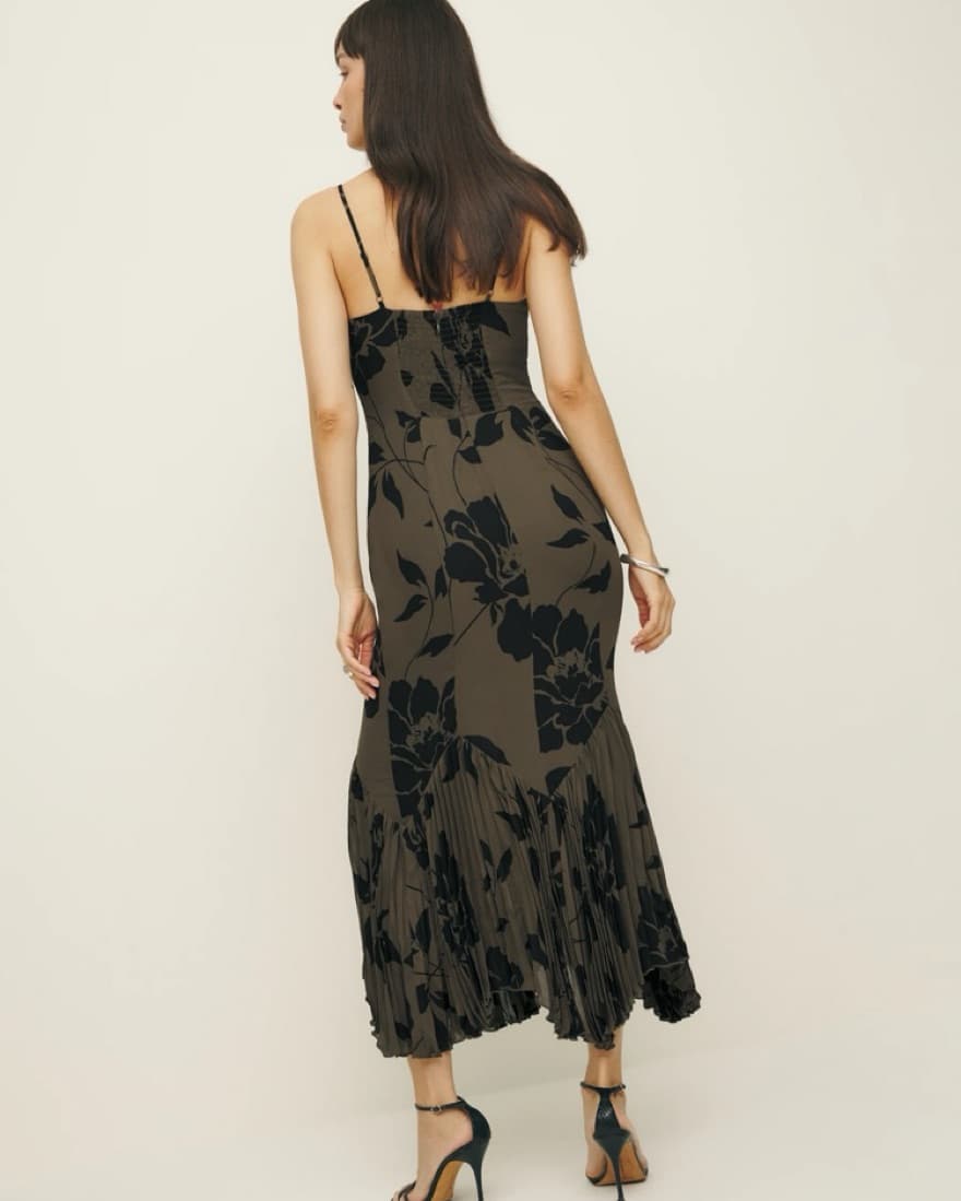 Reformation Aiko Solana Midi Dress - Image 2