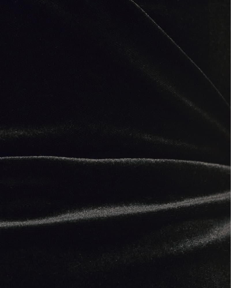 Jenny Yoo Black Velvet Strapless Gown - Image 4