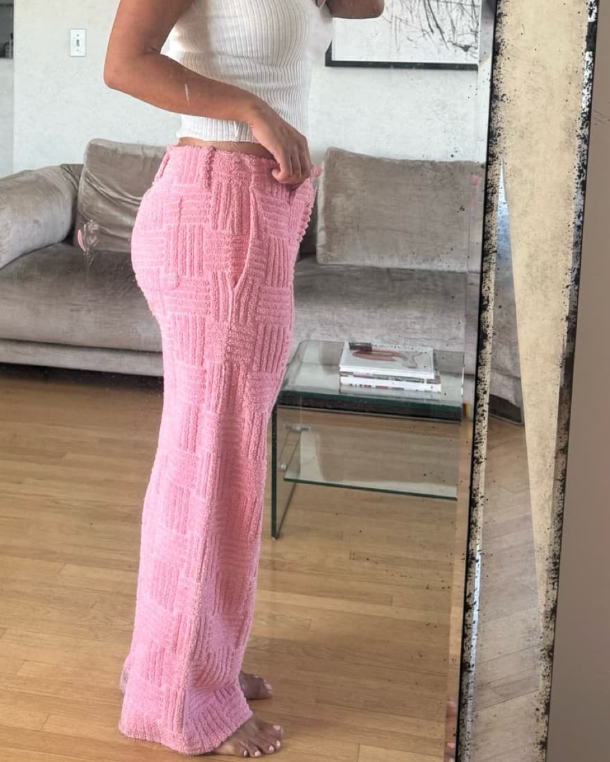 Bottega Venetta Pink Terrycloth Pants  - Image 3