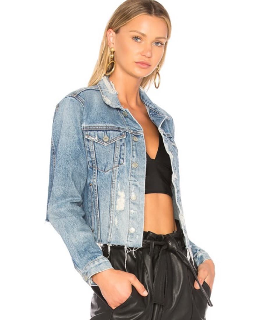 GRLFRND Cara Cropped Jean Jacket  - Image 3