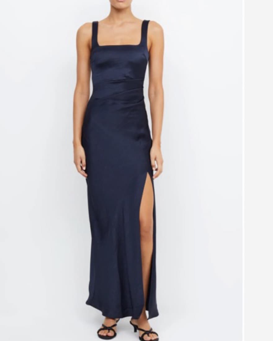 Bec + Bridge Squad Neck Navy Dress - Image 1