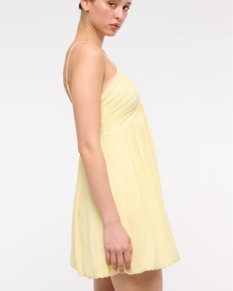 Sunny Yellow Babydoll Dress - Image 3