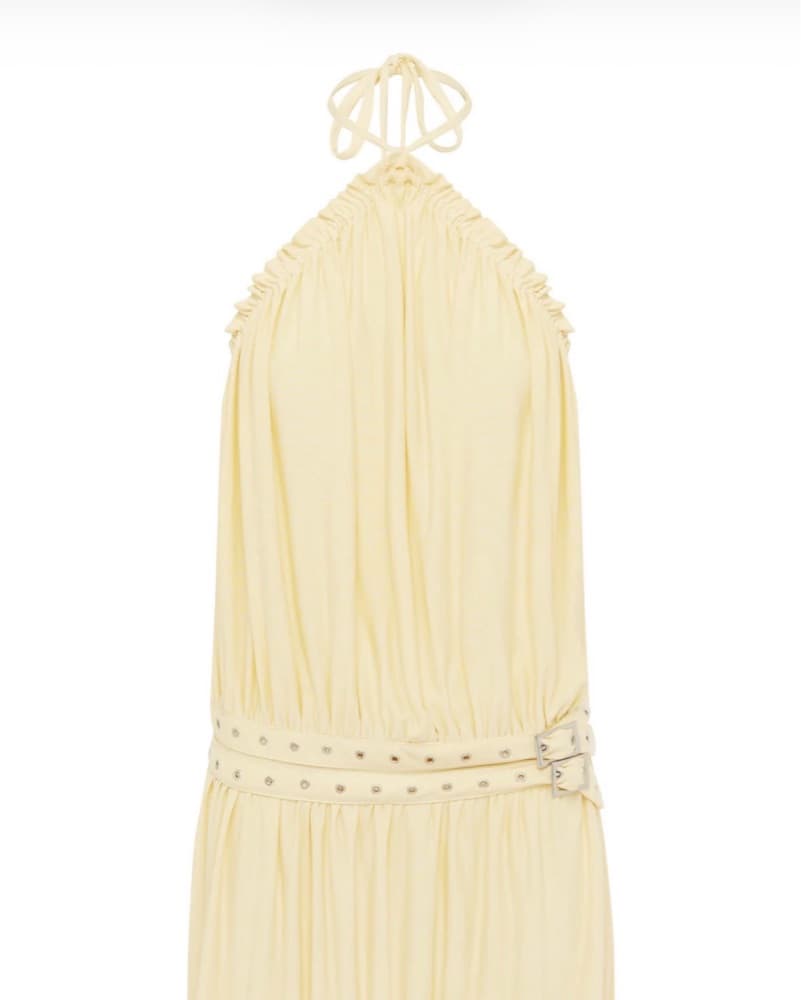 With Jean Yellow Magnol Dress - Image 2
