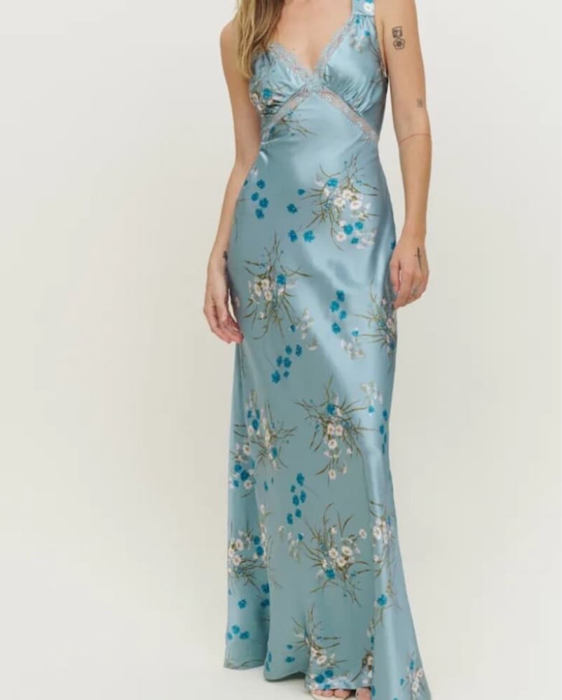 Reformation Chania Silk Dress - Image 1