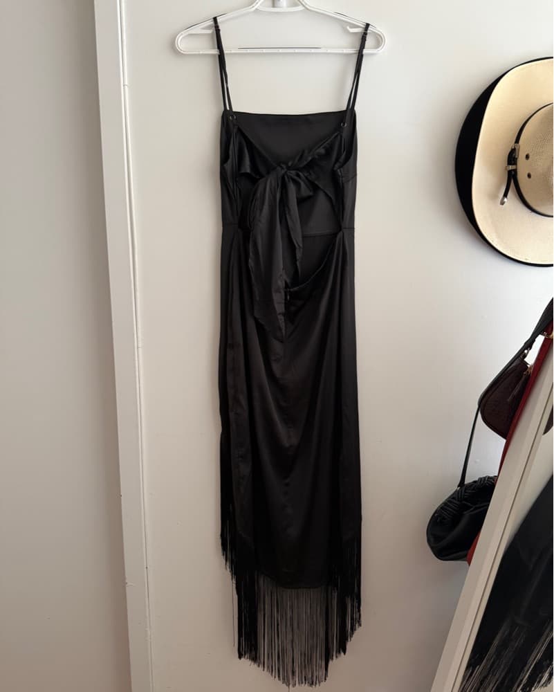 12th Tribe Black Fringe Midi - Image 4