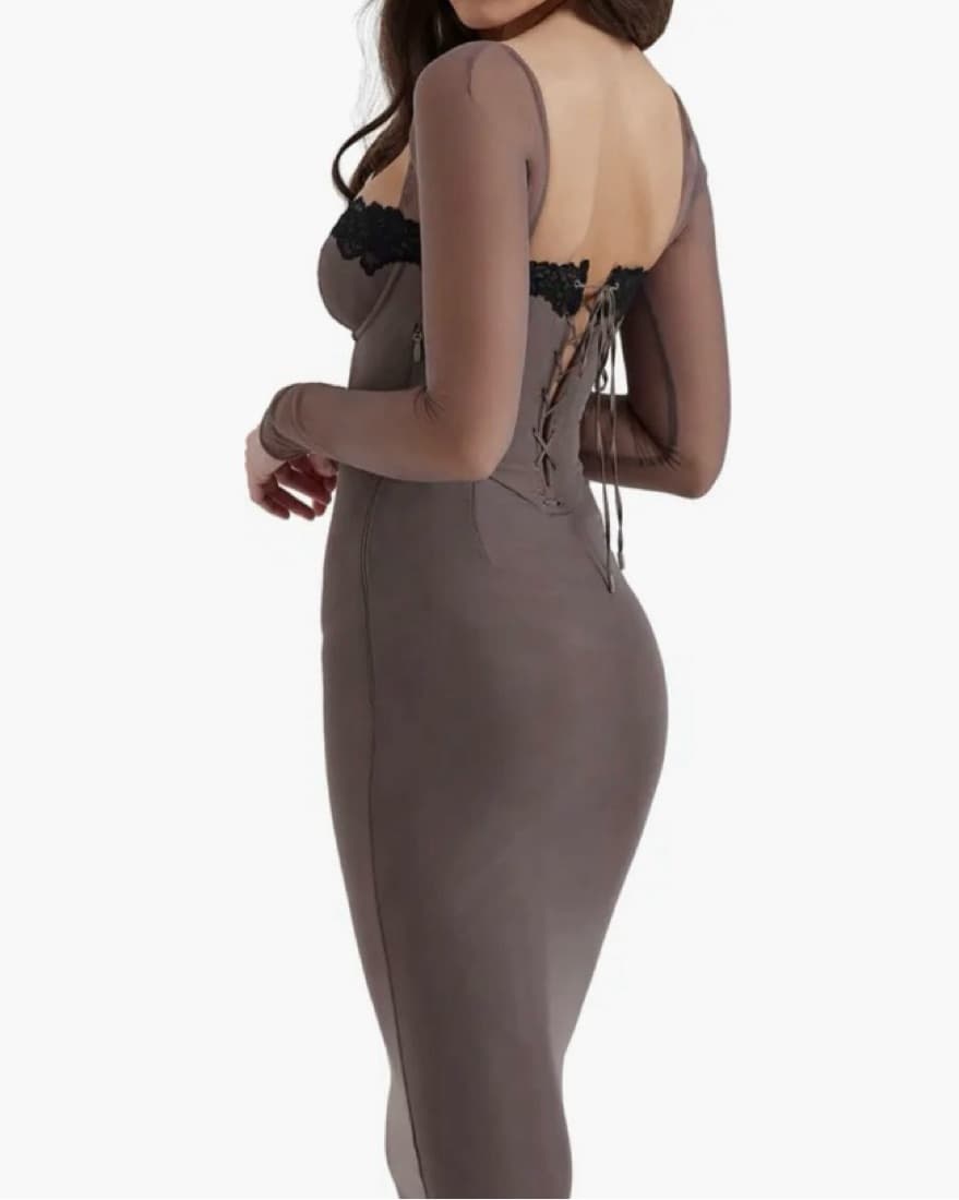 House of CB Grey Midi Dress - Image 2