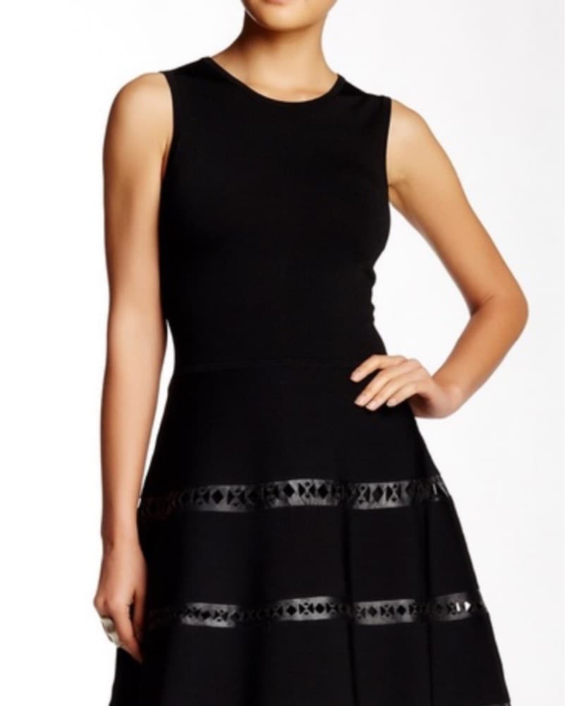 Sleek Black Cocktail Dress - Image 2