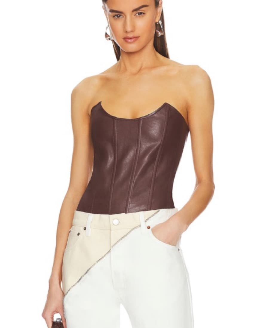 Miaou Leia Corset in Brown - Image 1