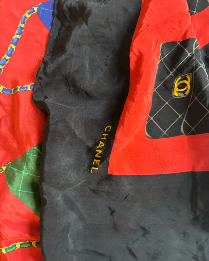 Vibrant Chanel Silk Scarf - Image 4