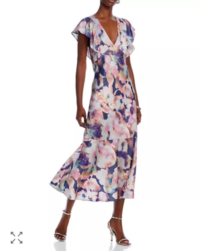 Rails Dina Floral Flutter Sleeve Midi - Image 5