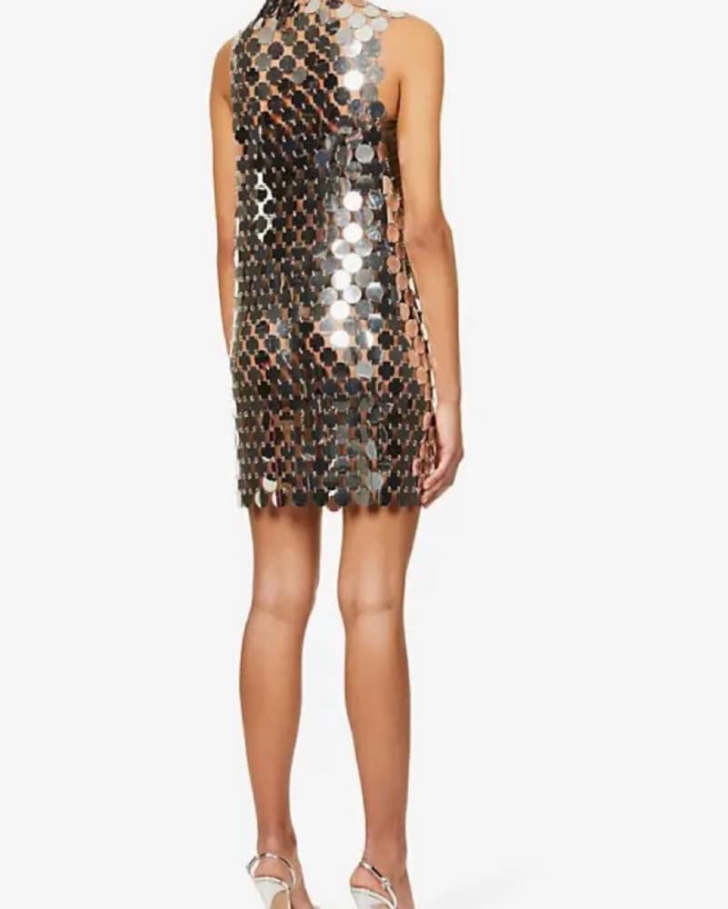 Amy Lynn Sequin Disc Mini Dress - Image 3