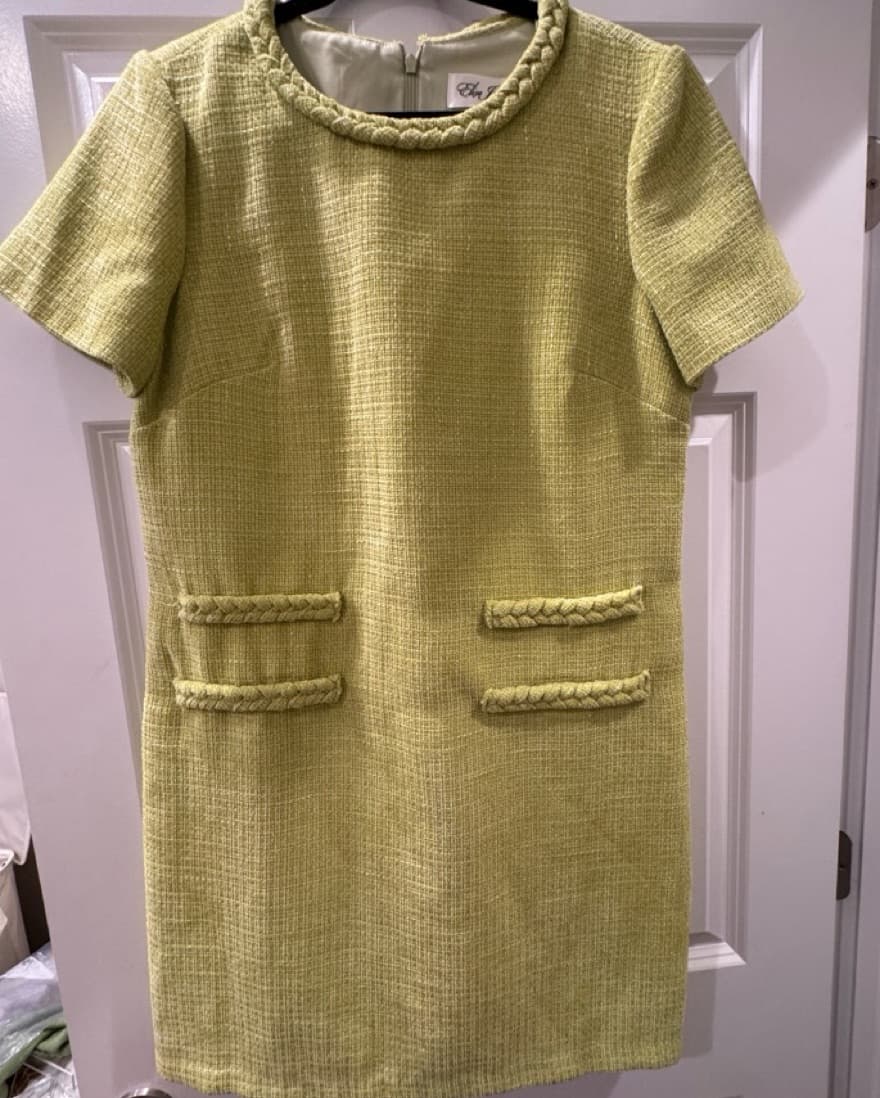 Eliza J Green Shift Dress - Image 2