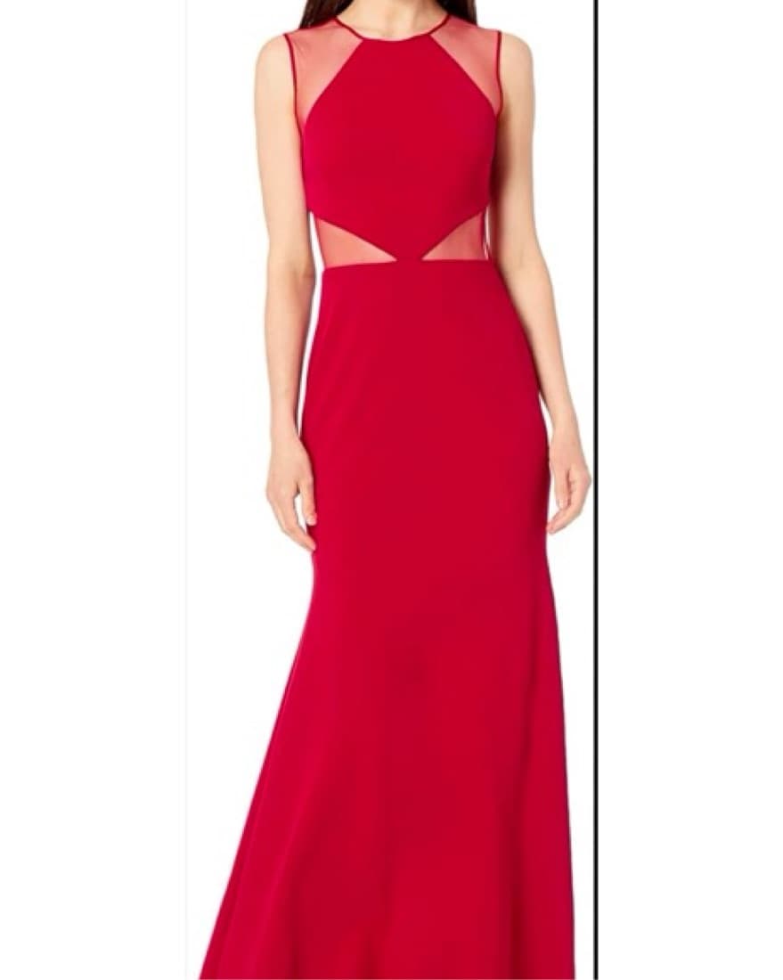 Stunning Red Cutout Gown - Image 1