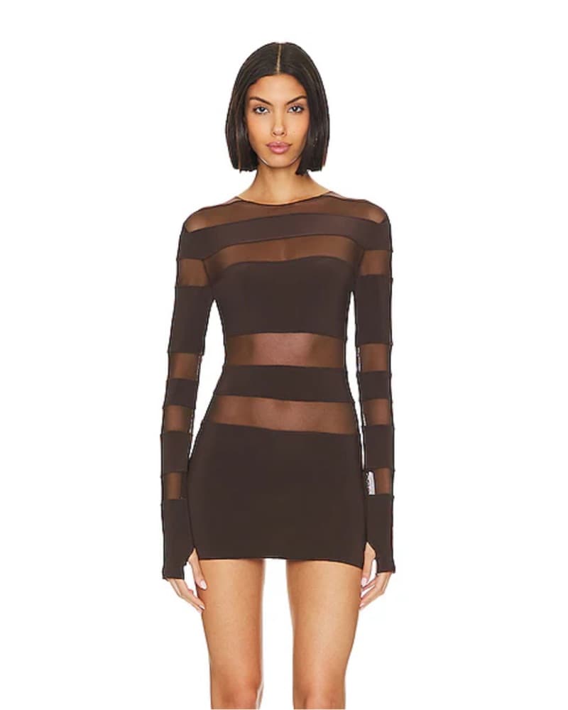 Norma Kamali Brown Dress - Image 1