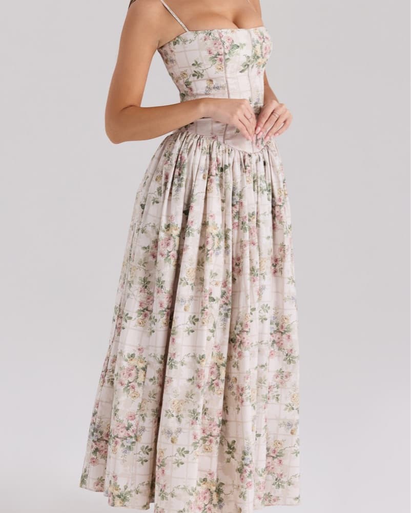 House Of CB Romantic Floral Midi Dress - Image 2