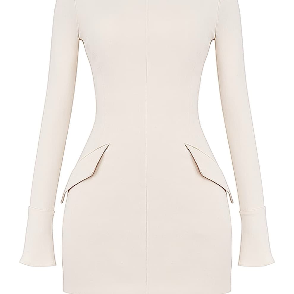 house of cb cream mini dress - Image 6