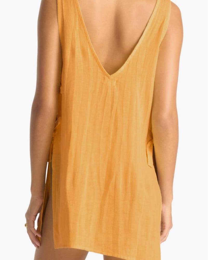 Vitamin A Yellow Linen Midi Dress - Image 2