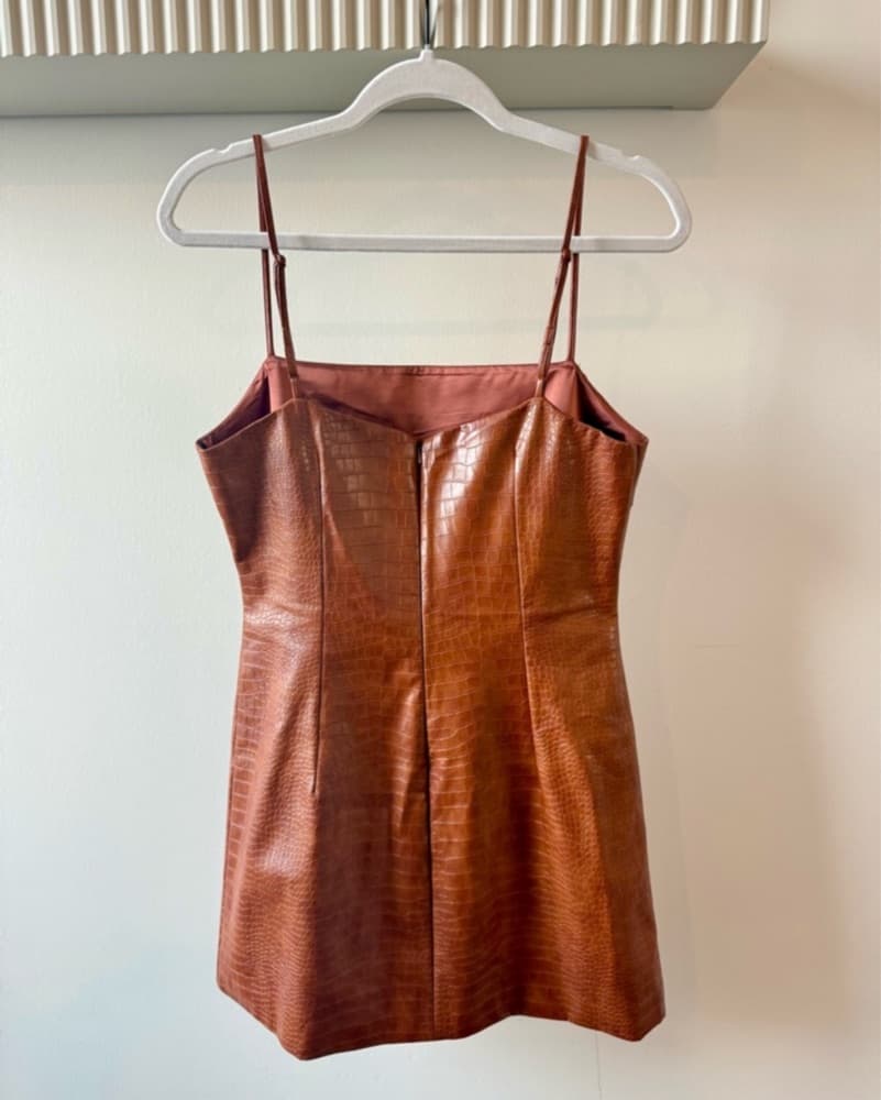 Bardot Croc Mini Dress  - Image 4