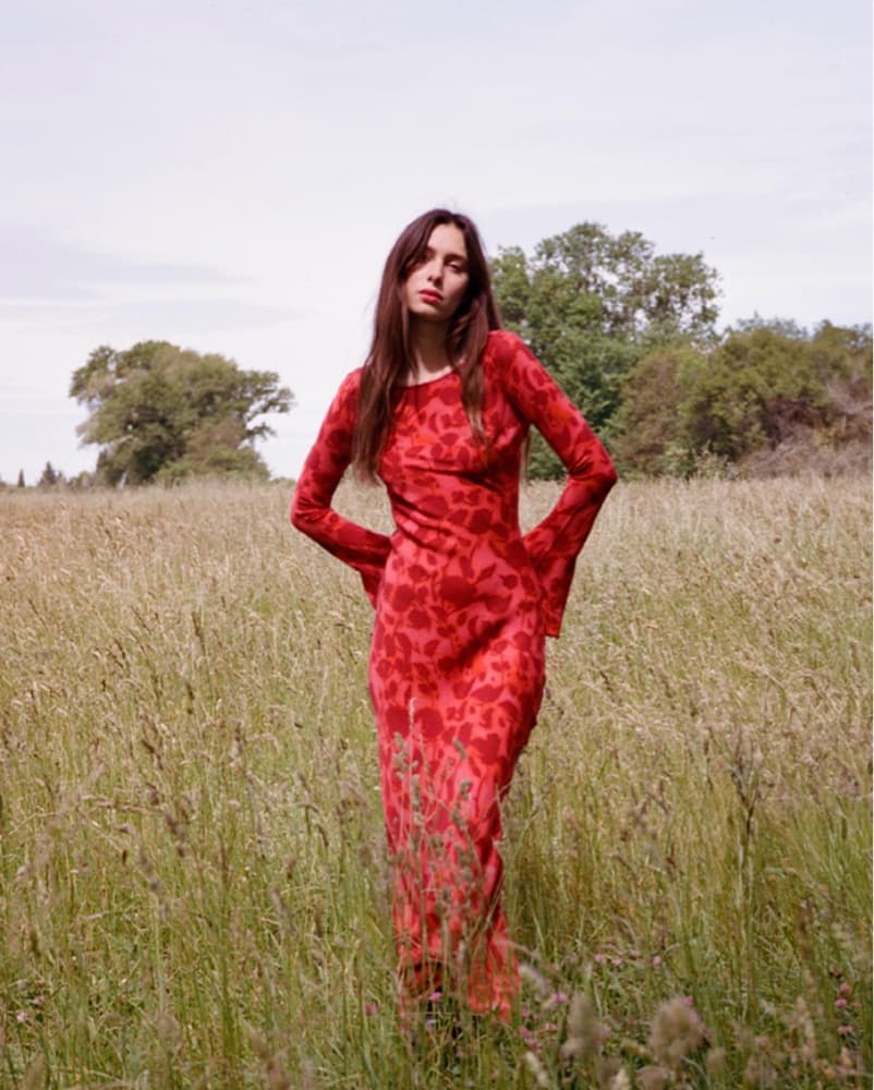 Reformation Gia Havana Dress In Red - Image 1