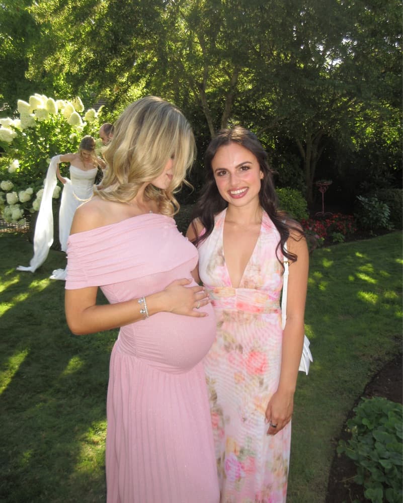 Pregnancy-Friendly Pink Lioness Dress - Image 5
