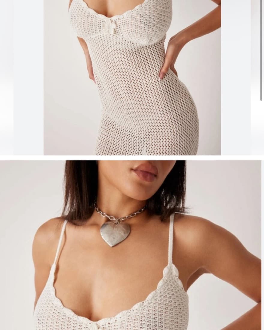 Frankies Bikinis Crochet Mini Dress - Image 3